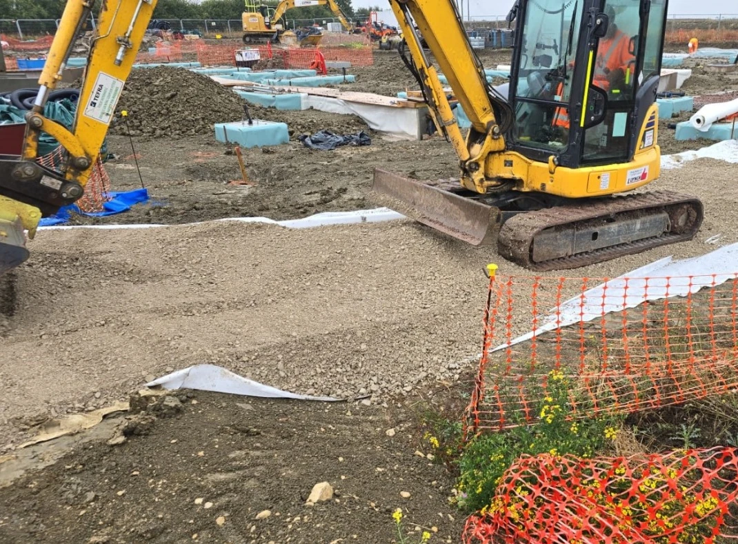 Reinforced concrete structures completed at Littleton Substation commercial project by Fortis Foundations